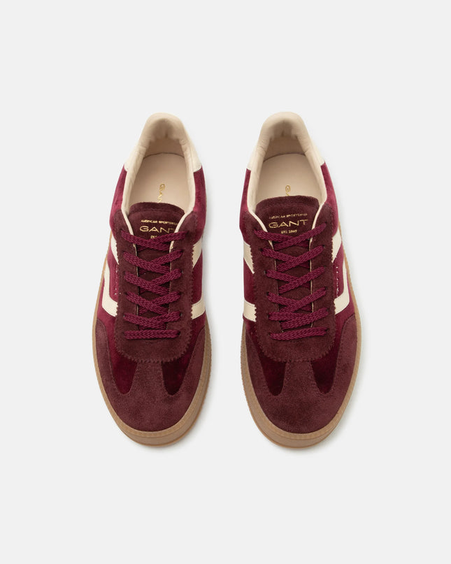 Gant Cuzmani Sneaker Velvet/Leather - Cream/Wine