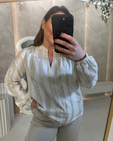 Tiona Blouse - Antique White