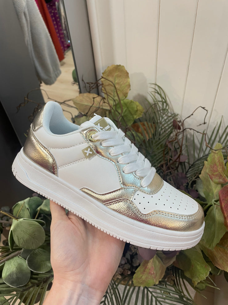 Metallic Textile Sneaker