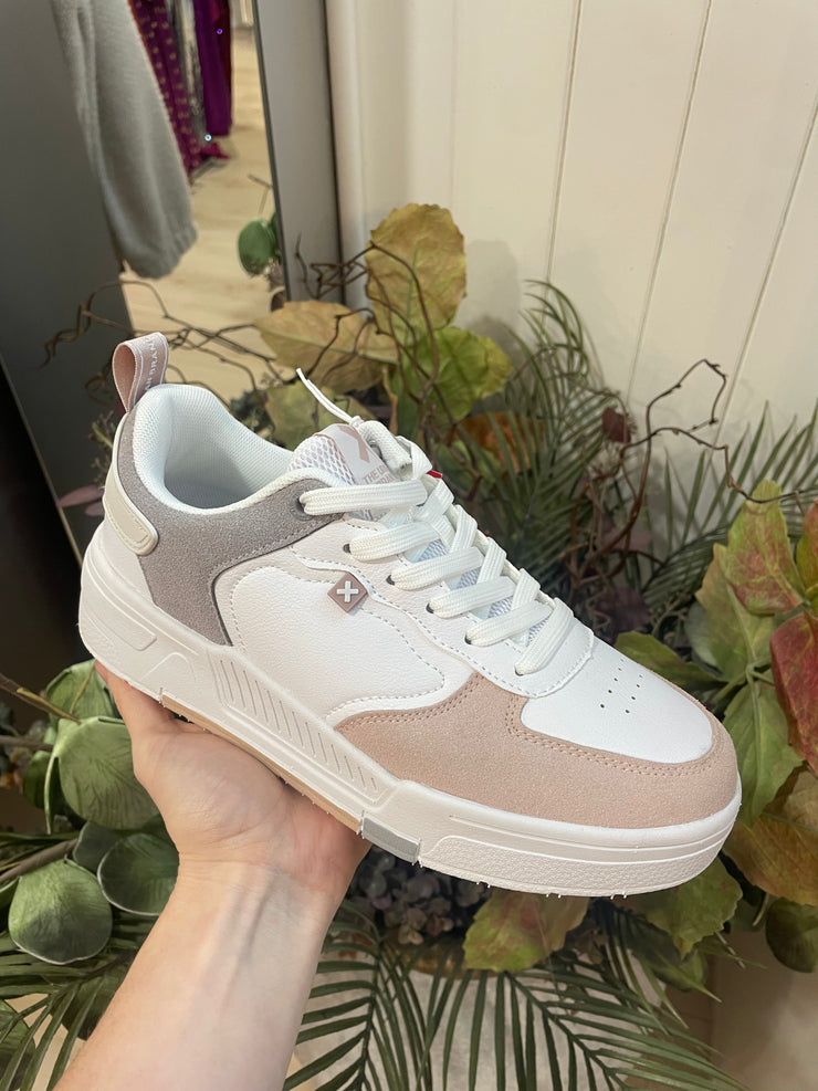 Blush Pink Pastel Textile Sneaker