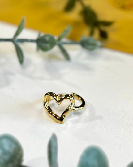 Adjustable Heart Ring