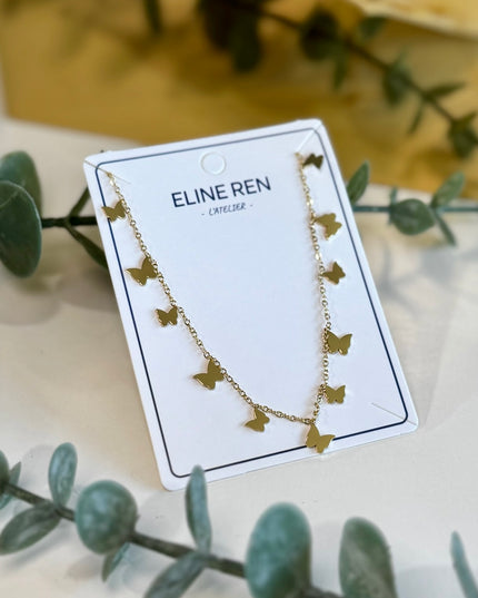 Butterfly Necklace - Gold