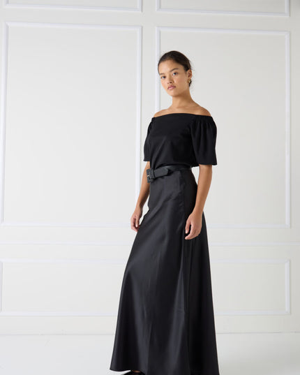 Endra Slip Skirt - Black
