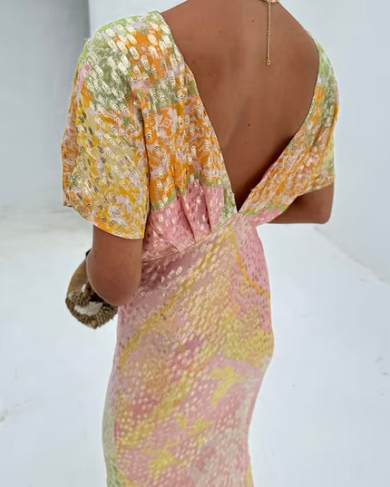 Boho Elodie Dress - Pink