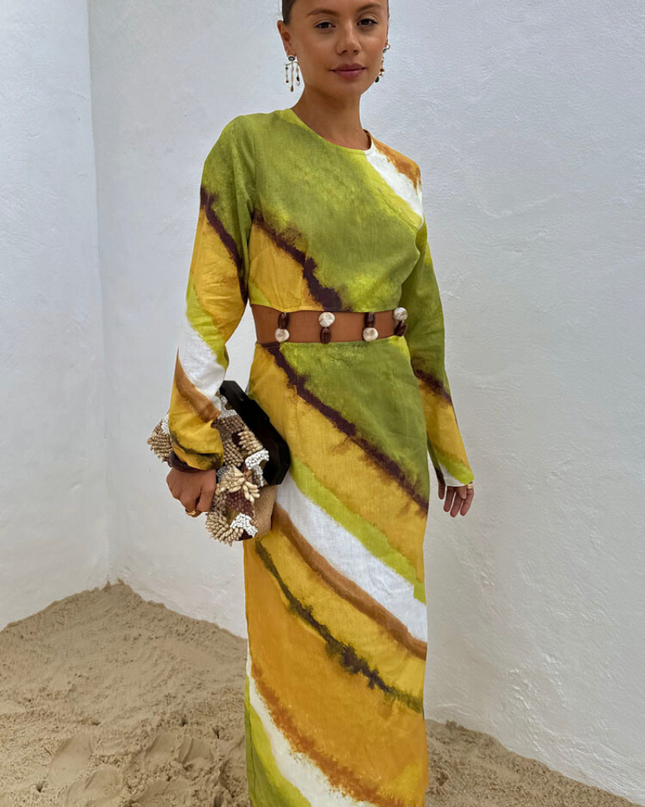 Ombre Alba Dress - Green