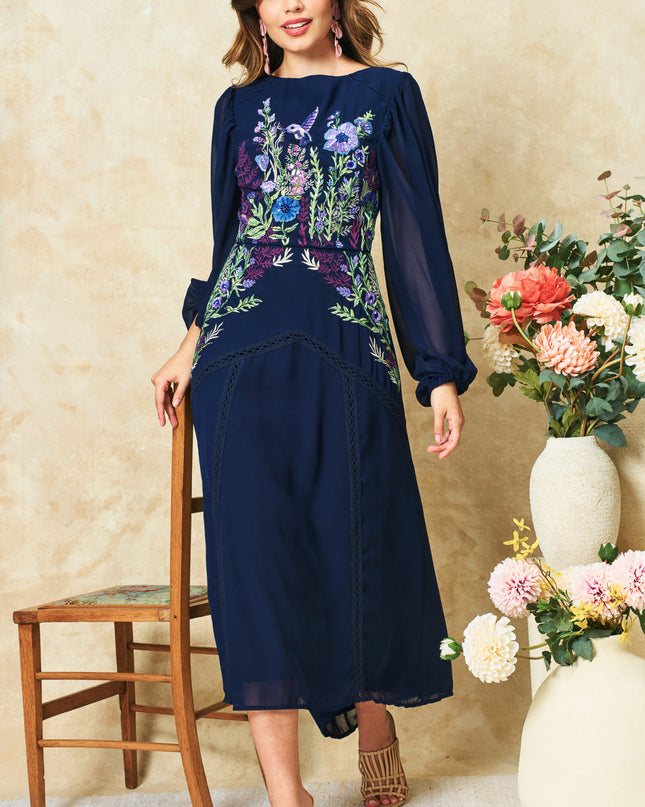 Cassandra Dress - Navy