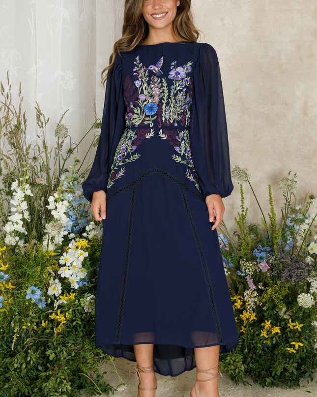 Cassandra Dress - Navy