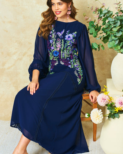 Cassandra Dress - Navy