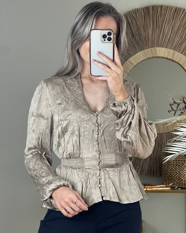 Guess Joie Satin Top - Champagne