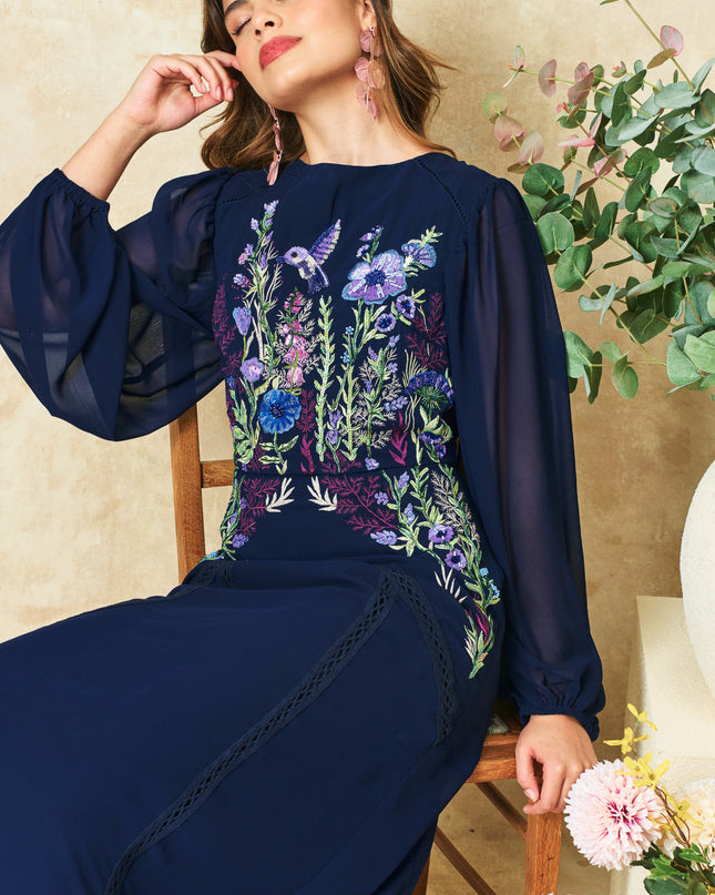 Cassandra Dress - Navy