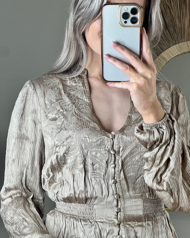 Guess Joie Satin Top - Champagne