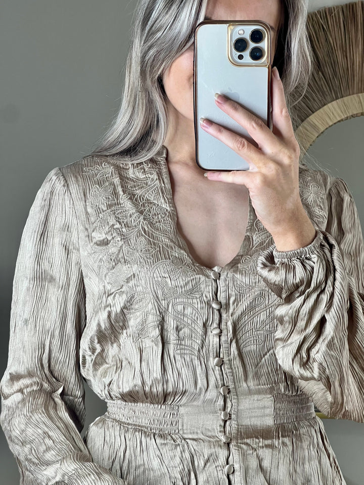 Guess Joie Satin Top - Champagne