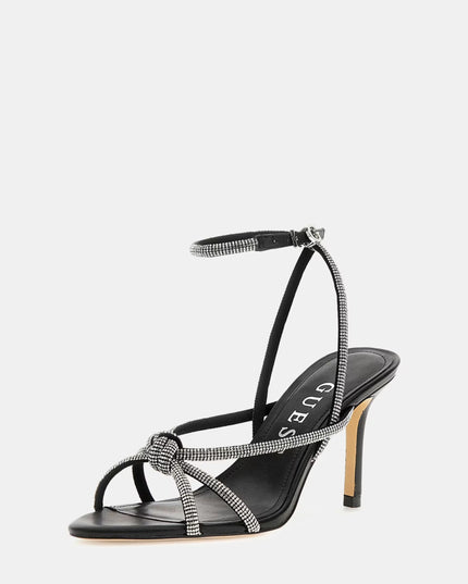 Guess Merlot Rhinestone Sandal - Black