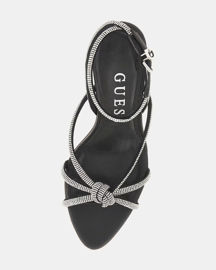 Guess Merlot Rhinestone Sandal - Black