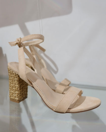 Sandra Block Heels - Beige