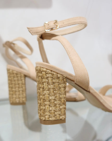 Sandra Block Heels - Beige