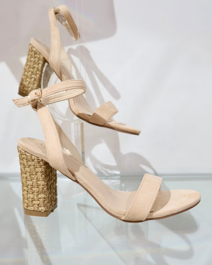 Sandra Block Heels - Beige