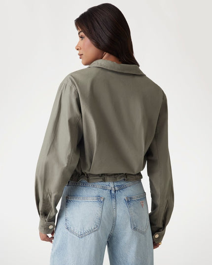 Guess Cropped Jacket - Green