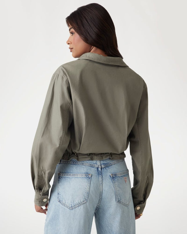 Guess Cropped Jacket - Green