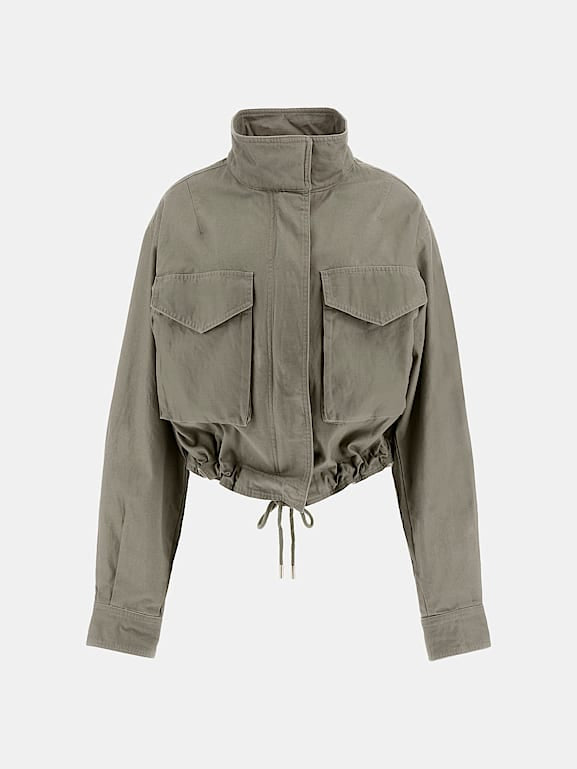 Guess Cropped Jacket - Green