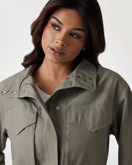 Guess Cropped Jacket - Green