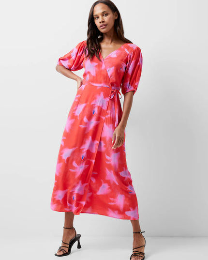 French Connection Christy Delphine Dress - Raspberry Sor/Aurora