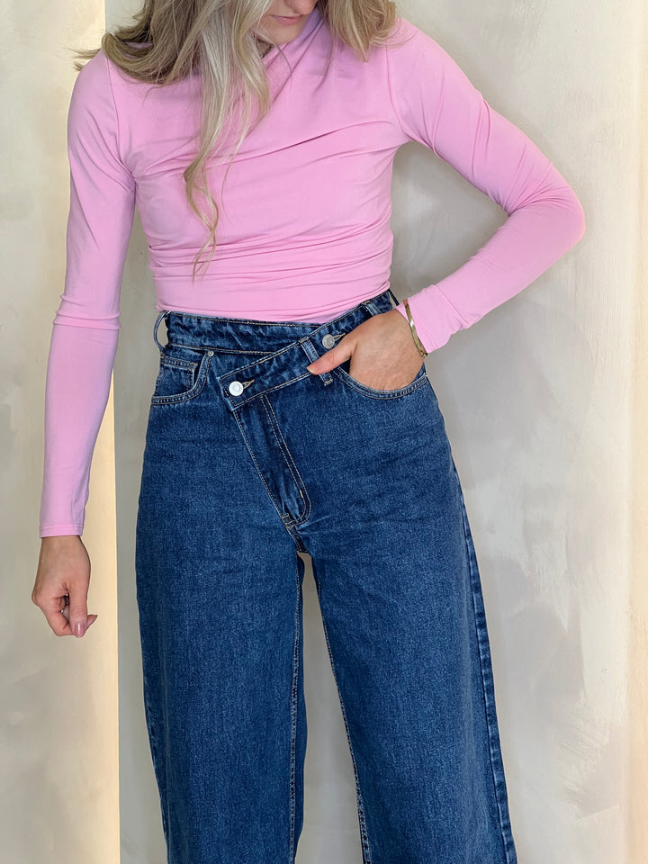 Asymmetric Jean - Dark Blue