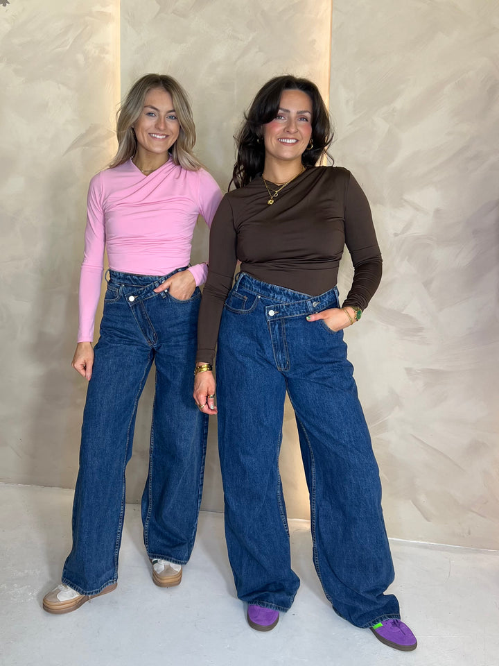 Asymmetric Jean - Dark Blue