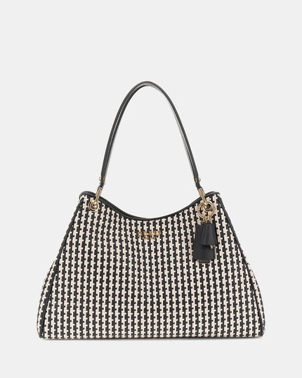 Guess Mirema Woven Shopper - Black Multi