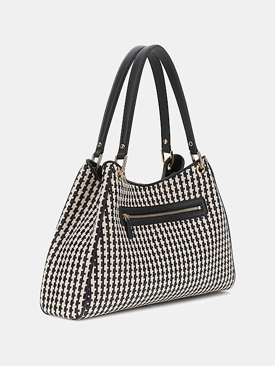 Guess Mirema Woven Shopper - Black Multi