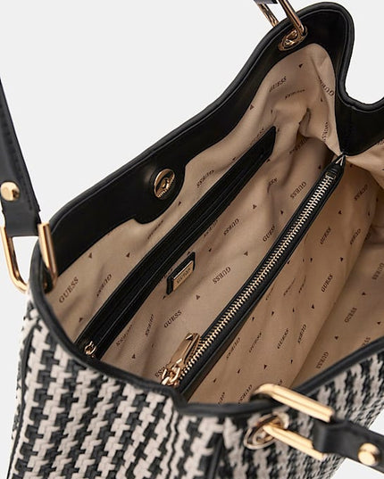Guess Mirema Woven Shopper - Black Multi