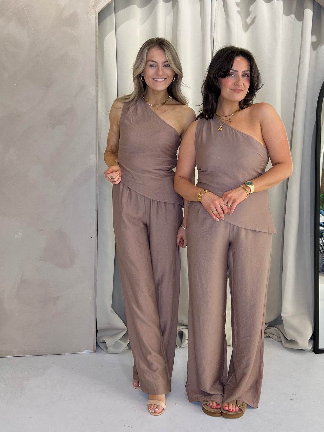 Asymmetric Two Piece - Brown