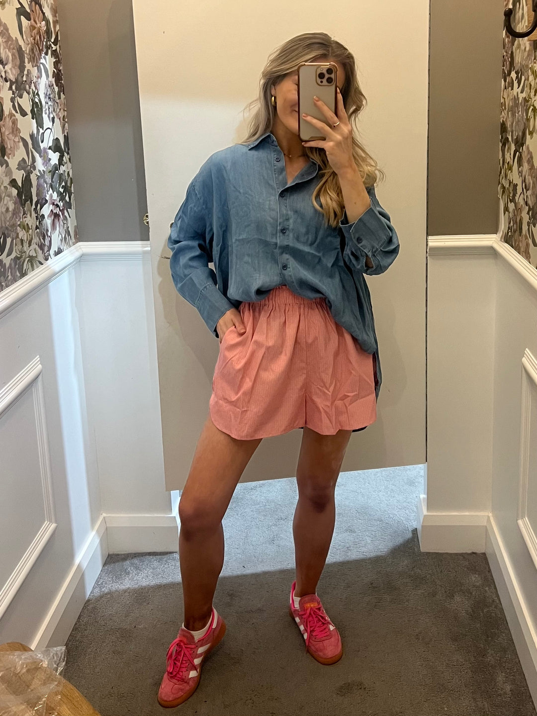 Pin Stipe Boxer Short - Pink