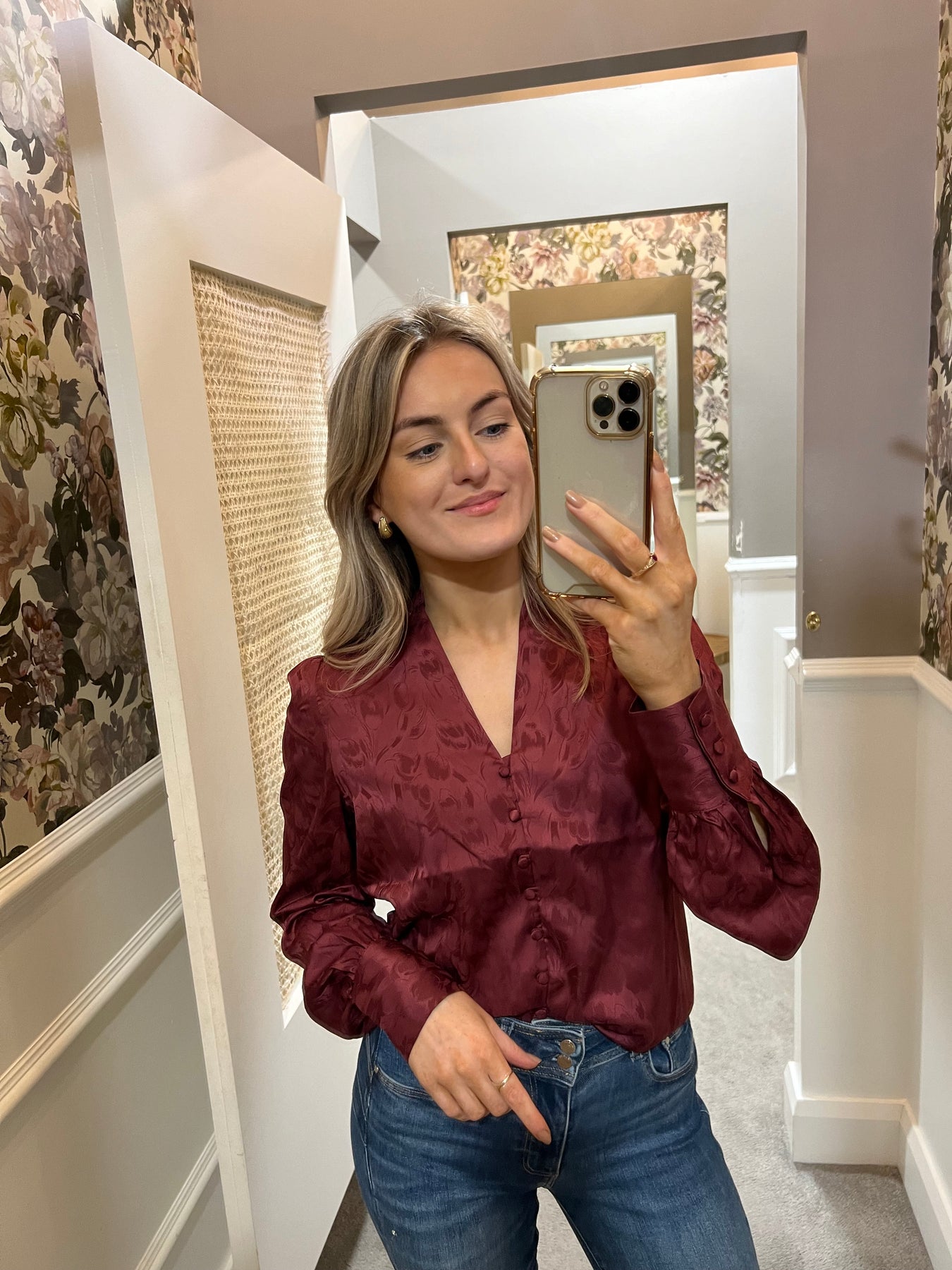 Burgundy guess shirt shop