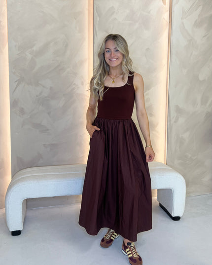 Colorado Midi Dress - Brown