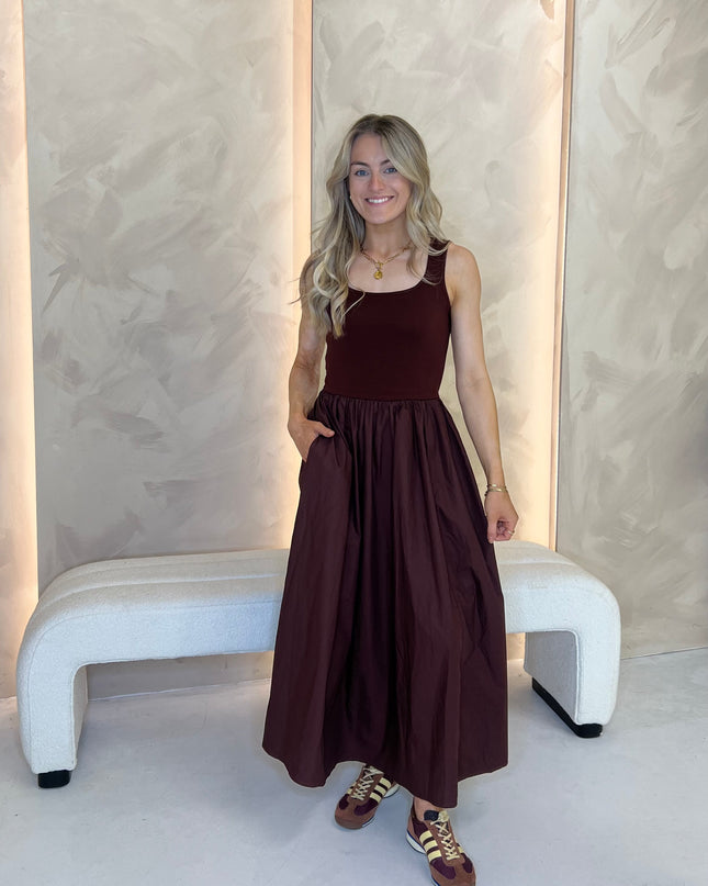 Colorado Midi Dress - Brown