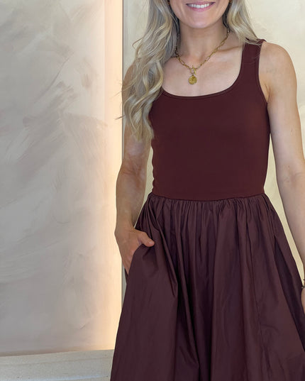Colorado Midi Dress - Brown