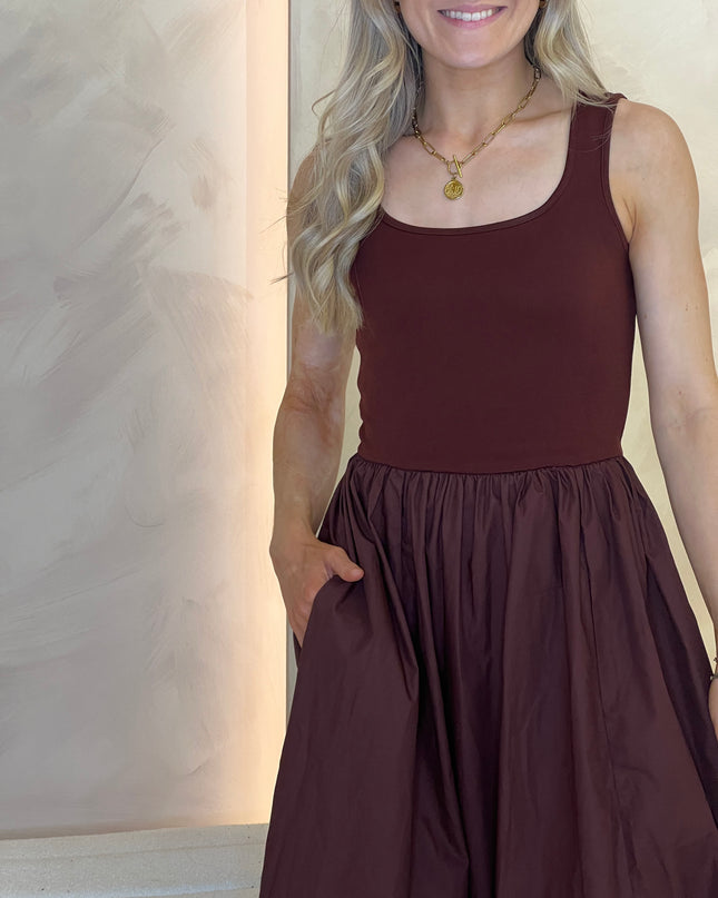 Colorado Midi Dress - Brown