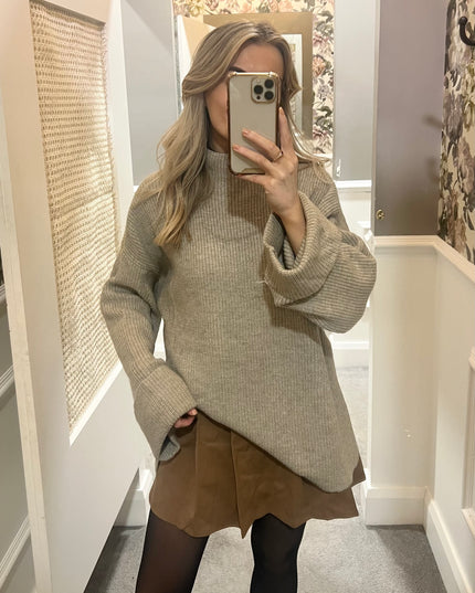Oversized Knit - Taupe