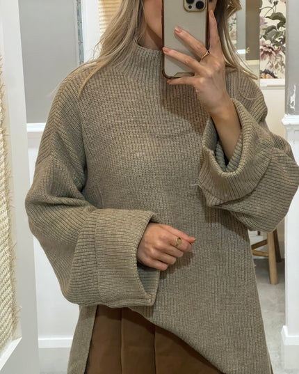 Oversized Knit - Taupe
