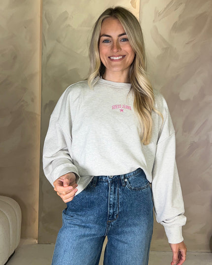 Guess Jeans Slim Logo Sweatshirt - Grey