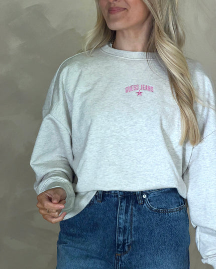 Guess Jeans Slim Logo Sweatshirt - Grey