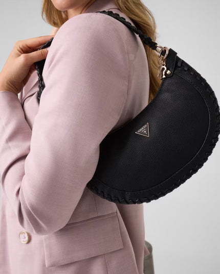 Guess Petra Hobo Shoulder Bag - Black