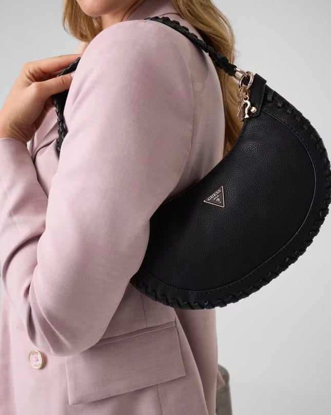 Guess Petra Hobo Shoulder Bag - Black