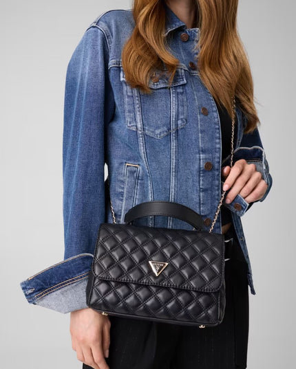 Guess Guilly II Convertible Flap Bag - Black