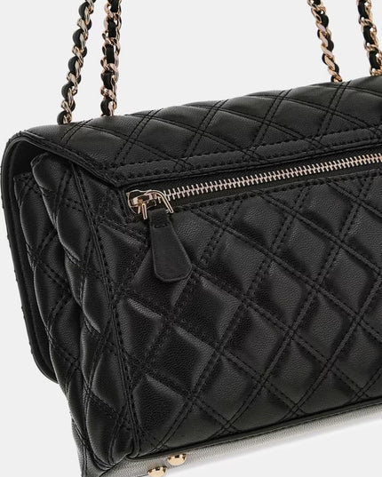 Guess Guilly II Convertible Flap Bag - Black