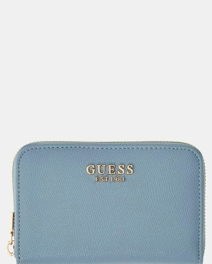Guess Amorette Medium Zip Around Purse - Blue