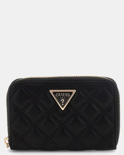 Guess Giully Medium Zip Around Purse - Black