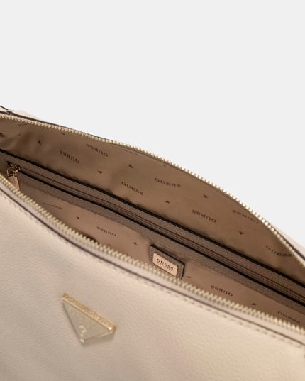 Guess Devon Large Shoulder Bag - Beige