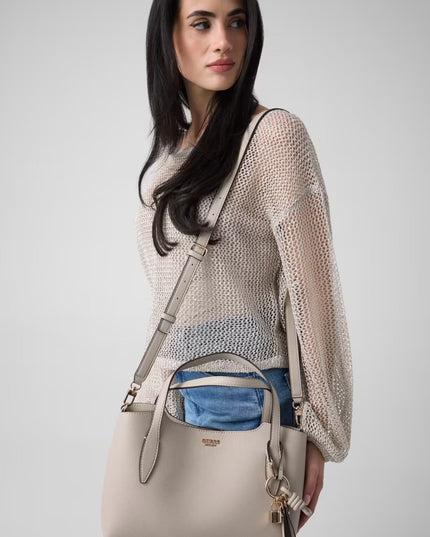 Guess Melody 2 In 1 Satchel - Beige